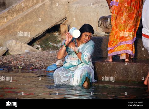 indian aunty bikini|1,106 River Bathing Indian Women Stock Photos and High